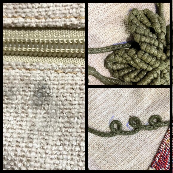 Cottagecore Embroidered Shoulder Bag Boho Whimsical Floral Tapestry Fairy Casual - Picture 12 of 12